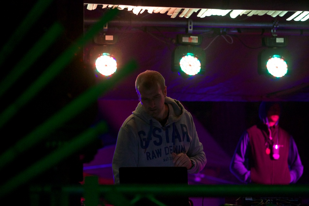 AudioUnit performing live at Rainbow Serpent Festival